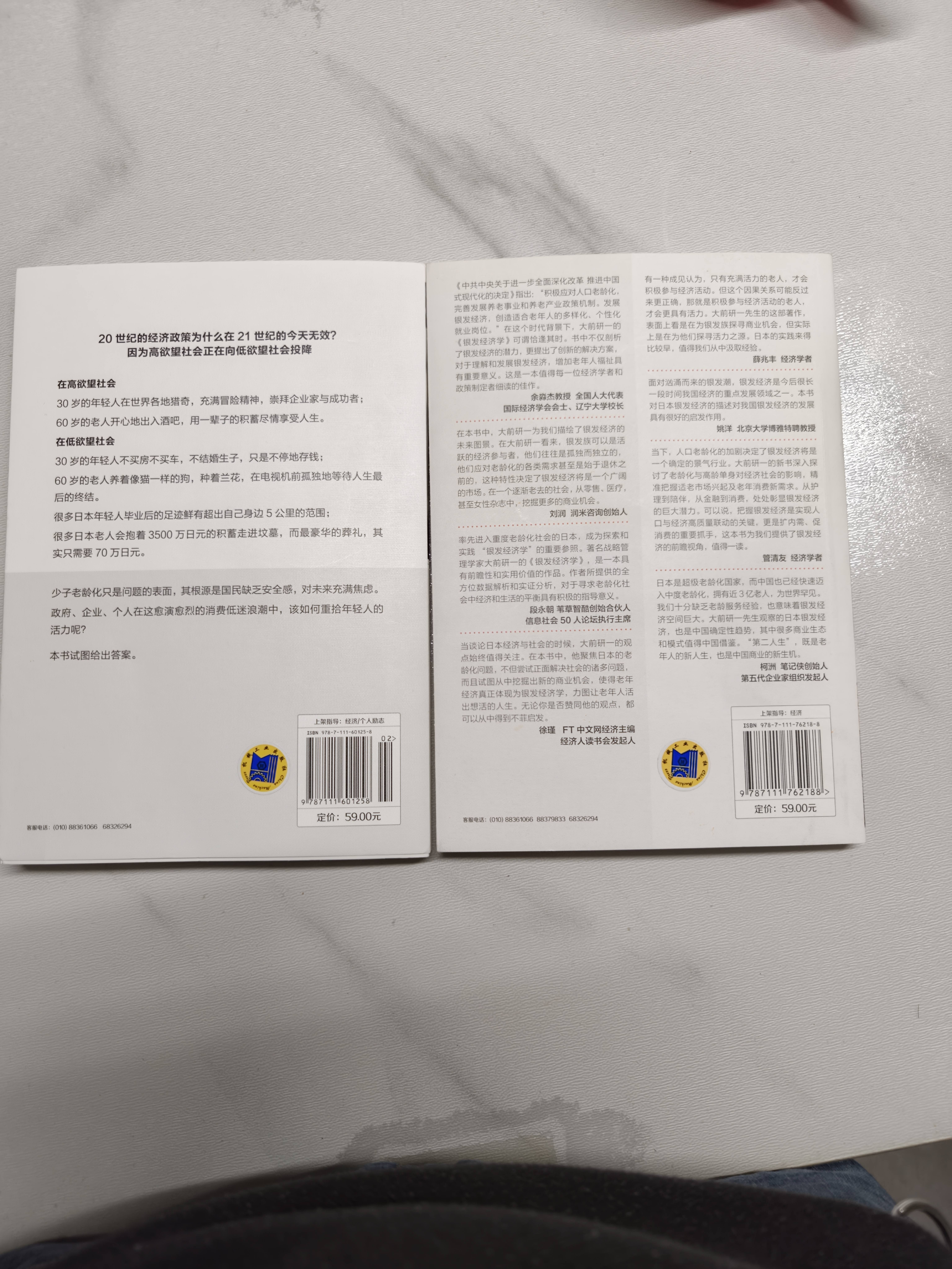 银发经济学 老龄时代的商业机会+低欲望社会 套装全2册 大前研一 长寿经济 长寿单身经济 经济理论商业机遇书籍 实拍图