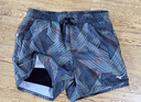 美津浓（MIZUNO）沙滩裤男防尴尬速干短裤可下水宽松泡温泉海边游泳裤B3104灰2XL 实拍图