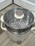 美的（Midea）电煮锅 0涂层不锈钢 宿舍小电锅 多功能家用宿舍泡面小火锅 2.6L蒸煮一体电热锅 XZC2066G 配蒸笼 实拍图