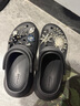 CROCS卡骆驰檀健次同款经典泡芙洞洞鞋轻便舒适男女同款花园鞋|207521 黑色-001(含智必星) 36 /37(220mm) 实拍图