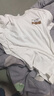 POUM简约短袖T恤男夏季男生宽松薄款衣服潮牌潮流体恤帅气百搭 MSL-C338白色 3XL 【建议165-180斤】 实拍图