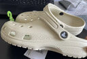 卡骆驰（CROCS）檀健次同款经典洞洞鞋轻便百搭女沙滩鞋包头拖鞋男鞋|10001 骨白色-2Y2(含智必星) 39 (240mm) 实拍图