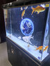 森森（SUNSUN）大型鱼缸底过滤水族箱客厅家用落地玻璃生态金鱼缸 【实时温显+灯控】经典黑 1米长35cm宽 实拍图