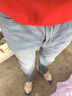 京东京造牛仔裤男高弹直筒裤子男款百搭男士休闲裤春夏季新款 中蓝色 33 实拍图