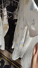 婧麒婴儿衣服夏季薄款新生宝宝提花连体衣纯棉空调服爬服夏装单件 小鲸鱼绿 66cm 实拍图