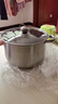 【加高】不锈钢汤锅加厚家用加高煲汤大容量煮粥炖锅 加高：加大【24cm】汤锅+玻璃盖 实拍图