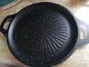 麦饭石烤肉盘家用不粘锅铁板烧韩式烤肉锅电磁炉卡式炉户外烤盘 太阳花烤盘28cm 实拍图