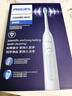 飞利浦（PHILIPS）声波电动牙刷钻石3系 5倍洁齿5种模式 刷头*2【亮白+洁净】生日礼物 送男生女友HX5181/01  白 实拍图
