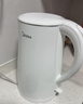 美的（Midea）电热水壶烧水壶1.7L304不锈钢0涂层双层隔热自动断电1500W养生冲奶泡茶 MK-SH17M130 实拍图