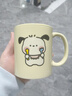 可爱卡通高颜值陶瓷杯小狗马克杯情侣礼物创意实用杯子 吃饭帕恰小狗【单杯】 1个 实拍图