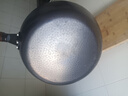 京严铁锅炒锅无涂层不粘炒菜锅电磁炉燃气专用锅具精铁平底锅已开锅 【0涂层｜持久不粘】锤纹锻打+盖+铲 28cm 厚底薄壁｜久用不凸｜导热迅速 实拍图