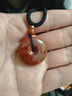 九色云天然原矿凉山南红平安扣吊坠女本命年护身符挂件玛瑙项链锁骨链男 天然南红平安扣【小号21mm】 实拍图