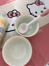 釉下彩可爱卡通碗碟套装家用高颜值陶瓷碗筷盘餐具 2碗2勺 4件套 实拍图