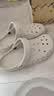 卡骆驰（CROCS）贝雅洞洞鞋男鞋女鞋轻便耐磨一脚蹬拖鞋休闲鞋百搭花园鞋|10126 卵石色-2V3 41 /42(260mm) 实拍图