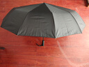 暖心话全自动雨伞折叠大号男女双人晴雨两用防紫外黑胶防晒遮阳伞太阳伞 72骨升级款大伞-尊贵黑 实拍图