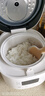 美的（Midea）小电饭煲迷你微压小型家用电饭煲1-2人用电饭锅小电锅宿舍用老式多功能煲汤煮饭煮粥不粘内胆 【奶油白】快速透热 1.8L 晶莹白玉釜 实拍图