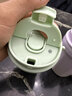 卡罗特保温杯陶瓷覆层内胆咖啡杯随行吸管水杯女不锈钢保冷杯子男400ml 实拍图