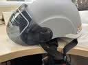雅迪头盔3c认证摩登光芒热浪白鲨电动车摩托车自行车助力车四季男女通用轻便式E1防晒灰色 实拍图