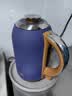 THERMOS膳魔师 THERMOS伦敦早餐复古系列电热水壶家用304不锈钢1.7L大容量 底座加热 自动断电 玛瑙蓝现货 实拍图