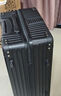 SOO行李箱多功能箱包拉杆箱学生大容量旅行密码箱皮箱杯架黑色26英寸 实拍图
