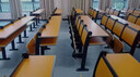 大学教室连排阶梯椅学生折叠课桌椅报告厅会议室剧院阶梯联排椅子 前排定制 实拍图
