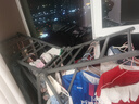 盼盼翼型晾衣架落地铝合金晒衣架折叠免安装灰色PP-980k豪华款1.4M 实拍图
