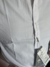 罗蒙（ROMON）纯色商务职业正装男士白衬衫工装外套长袖衬衣男CS108白色3XL 实拍图