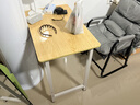 舒客艺家 电脑桌台式小户型小桌子家用学习桌写字办公书桌电竞长条桌子 木纹白架单桌80*50*74 加固电脑桌 实拍图