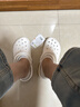 卡骆驰（CROCS）檀健次同款经典洞洞鞋轻便百搭女沙滩鞋包头拖鞋男鞋|10001 白色-100(含智必星) 39 (240mm) 实拍图