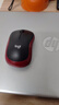 罗技（Logitech）M185鼠标 无线鼠标 办公鼠标 对称鼠标 黑色红边 带无线2.4G接收器 实拍图