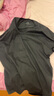 布先生春夏季短袖T恤男士纯棉小白T纯色内搭打底衫 黑色 2XL(185) 实拍图