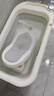十月结晶婴儿洗澡盆新生儿大号可折叠宝宝无线数显浴盆+浴架月魄灰 实拍图