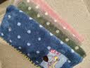 金号A类儿童毛巾纯棉100%洗脸女士小毛巾洗脸帕运动双层无捻提缎4条 实拍图