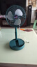 电风扇伸缩折叠小风扇宿舍家用静音充电型办公台式USB桌面宿舍大风力夏台面落地两用折叠电风扇 颜色随机 直插款无档位开关1个装 实拍图