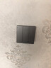 公牛（BULL）开关插座 G12系列 三开单控开关86型暗装大面板G12K311 星空灰 实拍图