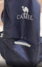 骆驼（CAMEL）轻便双肩背包骑行背包纯色折叠包户外运动休闲旅行登山包黑色 实拍图