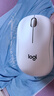 罗技（Logitech）M221 轻音鼠标 无线鼠标 办公鼠标 对称鼠标 带无线微型接收器 米白色 实拍图