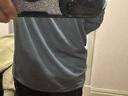 100%新疆棉纯棉正肩长袖t恤女装宽松圆领内搭打底衫白色 蓝色 XL 实拍图