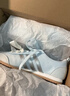 adidas「冰淇淋T头鞋」VS JOG 2.0薄底运动鞋男女阿迪达斯轻运动   浅天蓝/金属银/亮白 (推荐女生选小半码)   37 晒单实拍图