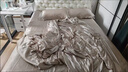 进出口重磅真丝四件套100桑蚕丝床单高级感被套双面丝绸床上用品4 香槟金【顺丰速发+会员礼盒】 1.5m 床单款 四件套-被套200*230cm 实拍图