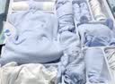 班杰威尔（Banjvall）婴儿衣服春夏季新生儿衣服纯棉刚出生宝宝衣服满月送礼礼盒套装 四季小锦鲤蓝色 66cm (3-6个月)百天礼 实拍图