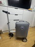 爱尔威（Airwheel）电动行李箱可骑行智能拉杆箱可坐可代步20英寸登机箱 豪华版一银 实拍图