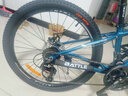 邦德·富士达 自行车男女成人24级变速山地车碟刹减震前叉青少年儿童越野单车 【24寸 铝架】 极光蓝 实拍图