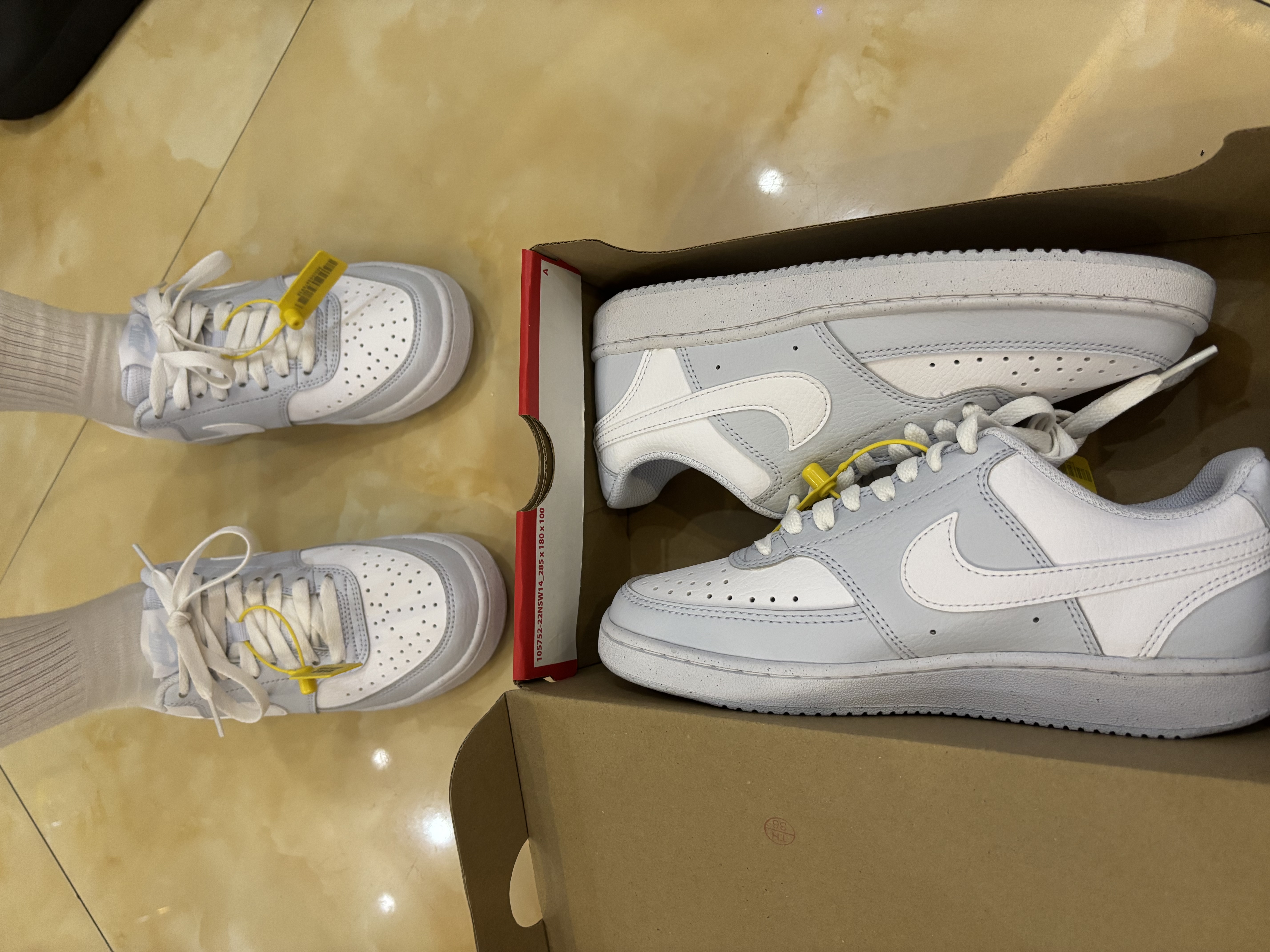 耐克NIKE板鞋女子减震COURT VISION运动鞋DH3158-004灰白36.5 实拍图