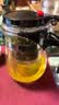 灿智飘逸杯泡茶壶耐热玻璃冲茶器一键过滤出水办公茶具玲珑杯透明经典 500ML单壶 实拍图