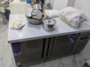 荣事达冷藏操作台冰柜工作台商用冷藏冷冻两用双温保鲜水吧台冷柜厨房不锈钢台面冰箱一体柜80cm宽 冷藏丨1.5*0.8*0.8M【铜芯降耗60%】 实拍图