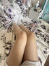 绫天生丝滑绫lingerie「素」轻绒™无缝性感无痕超薄天鹅绒显瘦美腿遮瑕丝袜 Black黑色 1条 L 码-1D-无缝深裆「163~185cm  」 实拍图