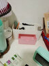 首饰盒抽屉式化妆品宿舍书桌护肤品桌面梳妆台面膜口红置物架文具 双层收纳盒少女粉1个 实拍图
