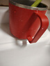 Daisy Leaf 304不锈钢结婚情侣轻奢高颜值抗菌刷牙杯漱口杯牙刷杯牙缸红色 实拍图