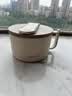 美厨（MAXCOOK）304不锈钢泡面碗 学生饭盒餐杯泡面杯1500ML 配餐具 白MCWA8440 实拍图